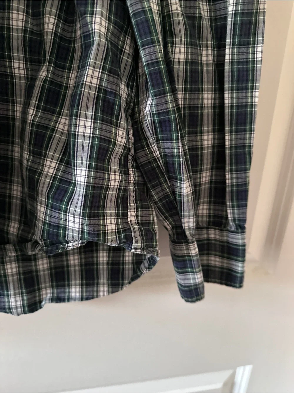 J.Crew Blue Plaid Flex Washed Slim Fit Long Sleeve Button Down Shirt Men’s Sz XL